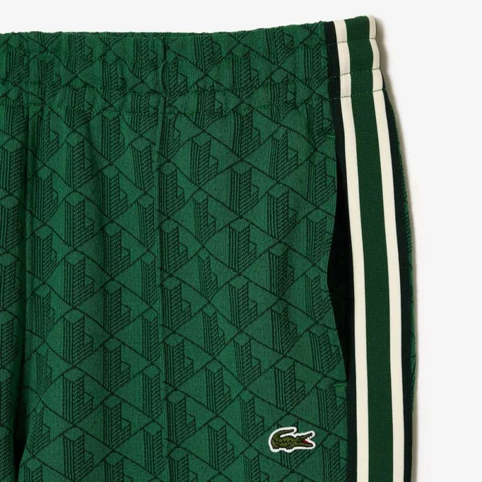 Matching Sets Men Lacoste Men039s Jacquard Monogram Paris Sweatpants Green Qij