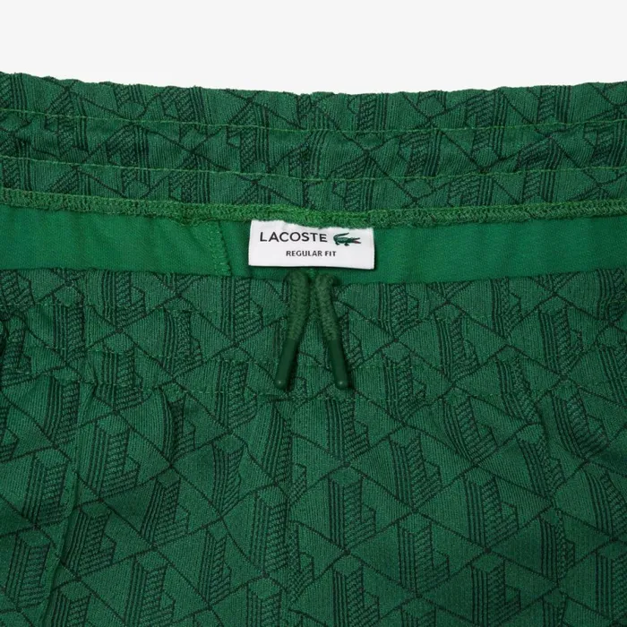 Matching Sets Men Lacoste Men039s Jacquard Monogram Paris Sweatpants Green Qij