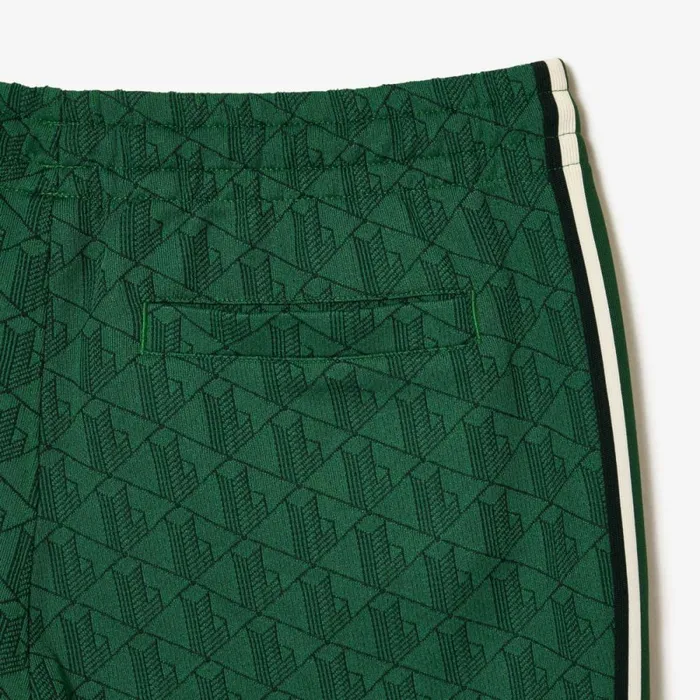 Matching Sets Men Lacoste Men039s Jacquard Monogram Paris Sweatpants Green Qij