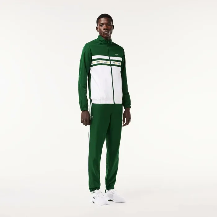 Matching Sets Men Lacoste Men039s Logo Stripe Tennis Sweatsuit Green White 291 Matching Sets Men Lacoste Men039s Logo Stripe Tennis Sweatsuit Green White 291