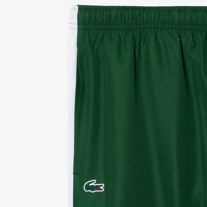 Matching Sets Men Lacoste Men039s Logo Stripe Tennis Sweatsuit Green White 291