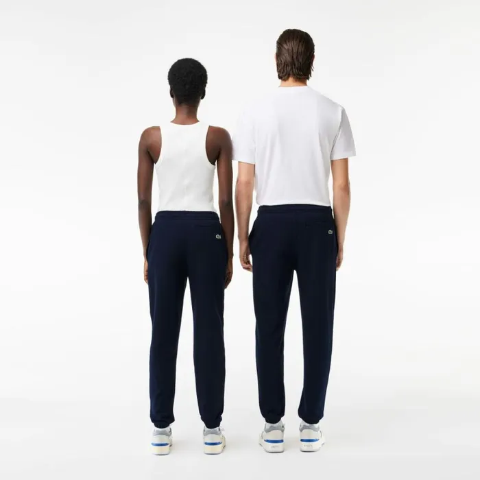 Matching Sets MenWomen Lacoste Unisex Signature Print Sweatpants Navy Blue 166