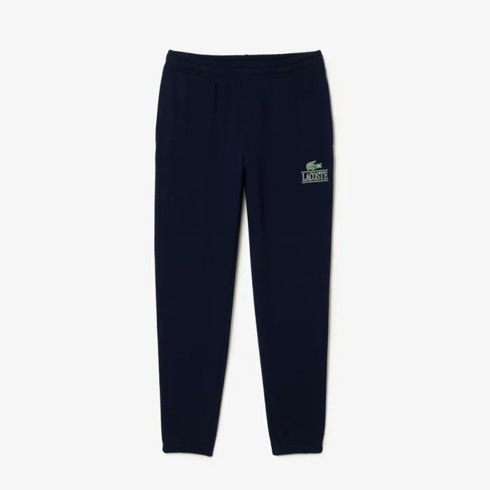 Matching Sets MenWomen Lacoste Unisex Signature Print Sweatpants Navy Blue 166