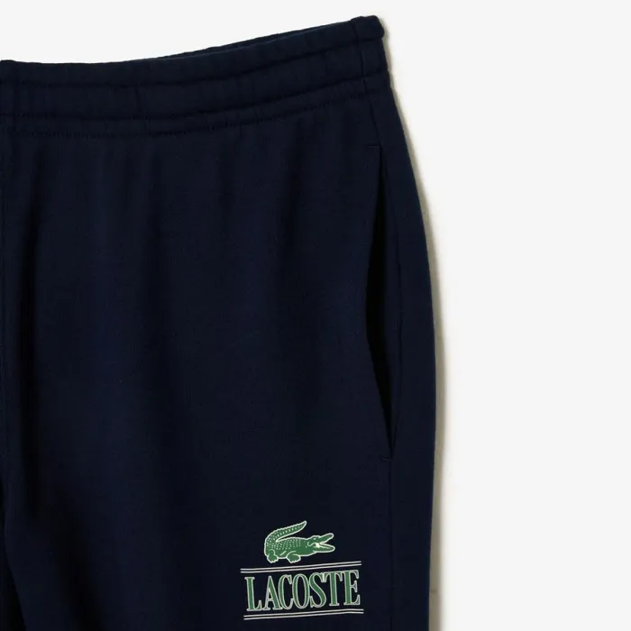 Matching Sets MenWomen Lacoste Unisex Signature Print Sweatpants Navy Blue 166