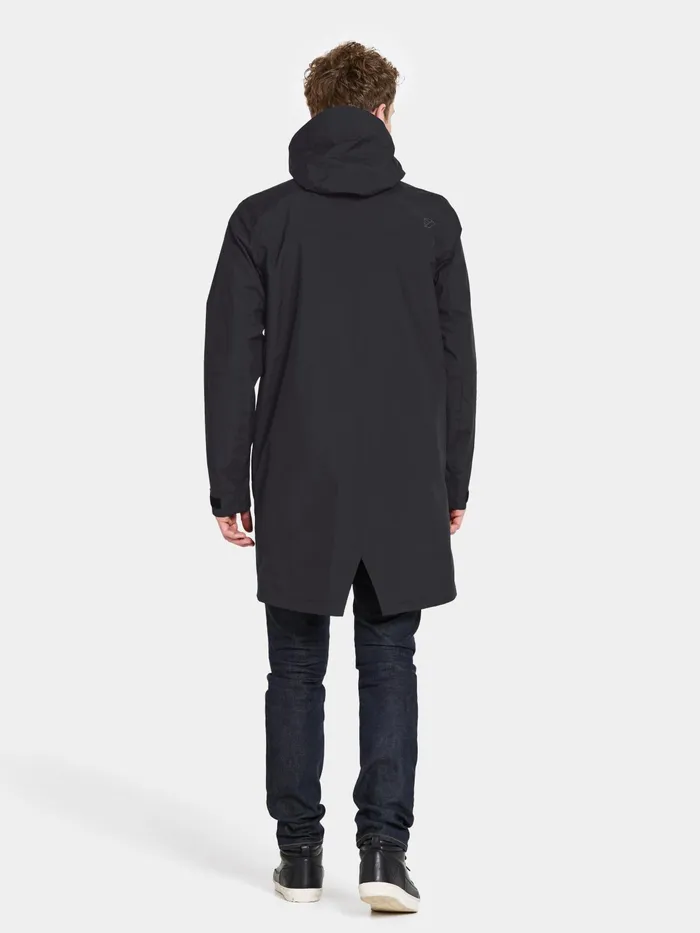 Men Andreas Parka Black Didriksons Autumn Jackets