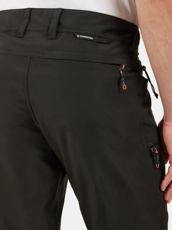 Men Ara Pants Black Didriksons Walking Trousers