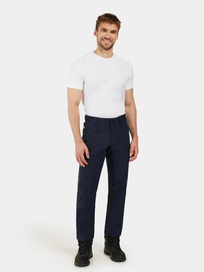 Men Ara Pants Dark Night Blue Didriksons Walking Trousers