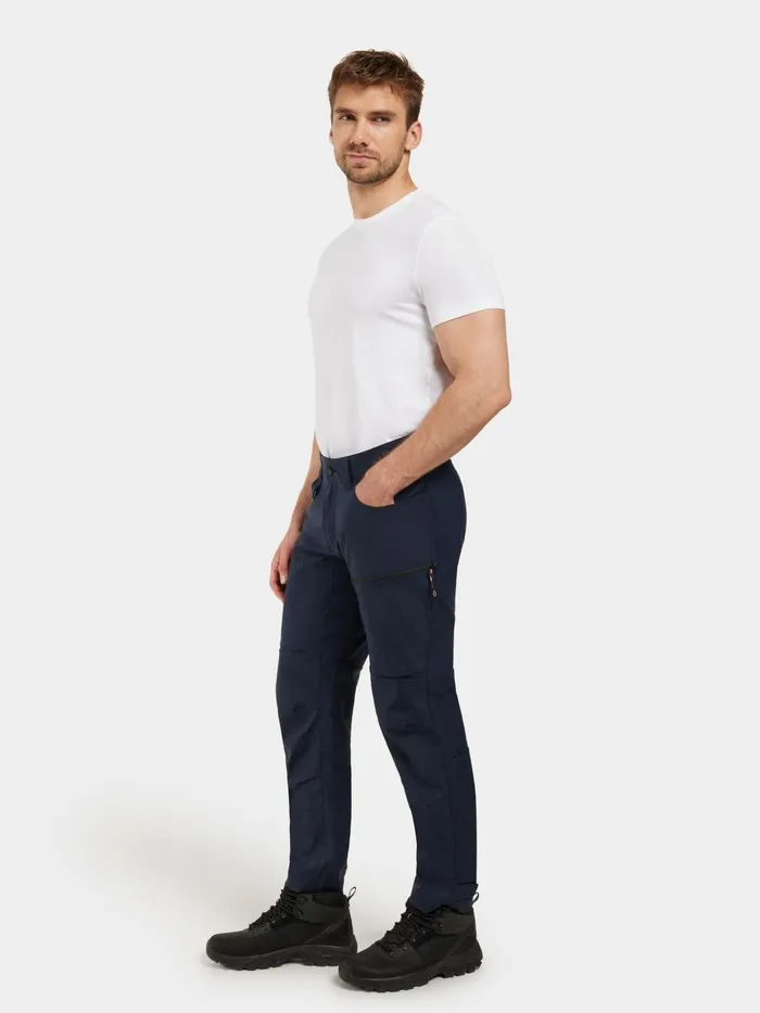 Men Ara Pants Dark Night Blue Didriksons Walking Trousers