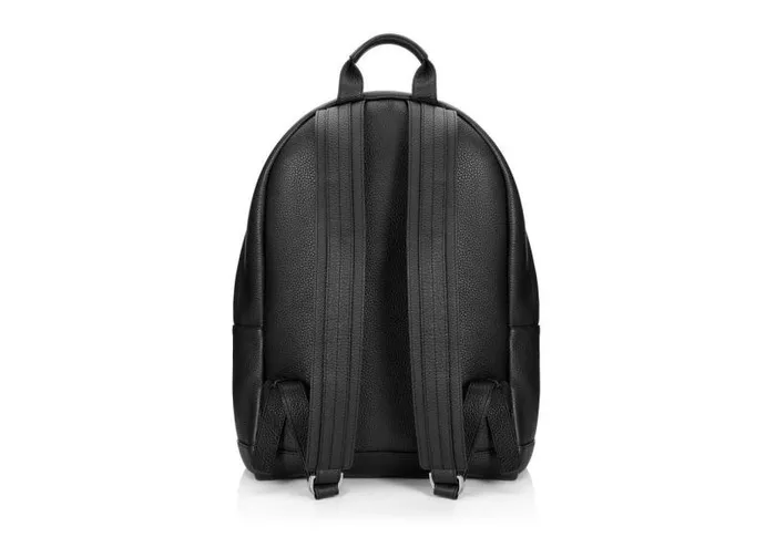 Men Backpacks Tom Ford Grain Leather Buckley Backpack Black Men Backpacks Tom Ford Grain Leather Buckley Backpack Black