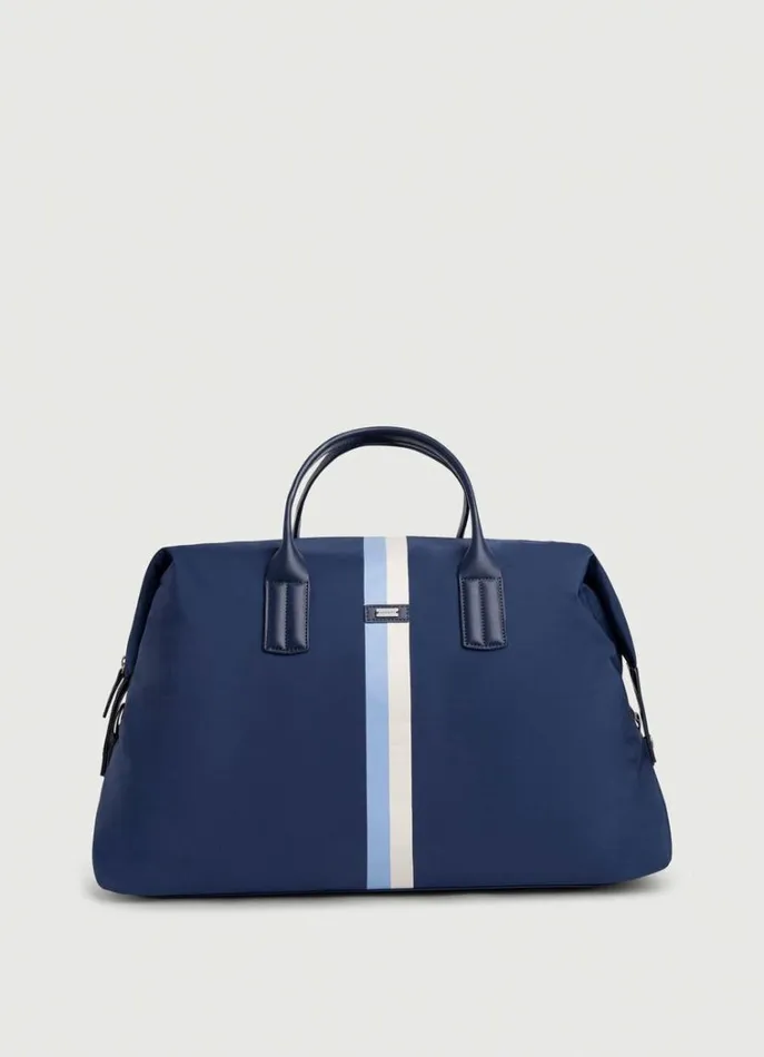 Men Bags and Luggage Hackett London Ledbury Travel Bag Navy
