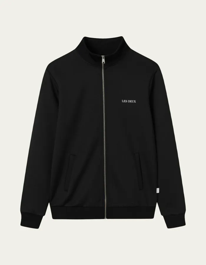 Men Ballier Track Jacket 8211 BlackBlack Les Deux HoodiesSweatshirts