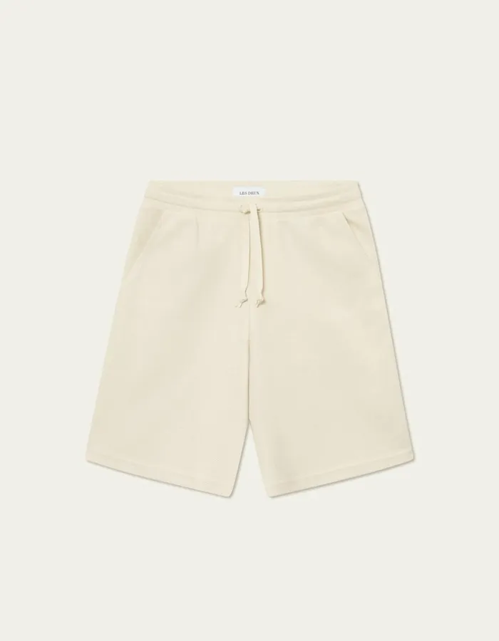 Men Barry Casual Track Shorts 8211 Ivory Les Deux Shorts
