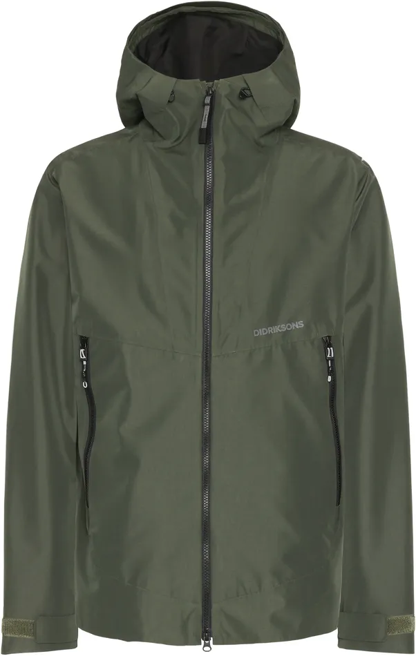 Men Basil Jacket Deep Green Didriksons Spring Jackets