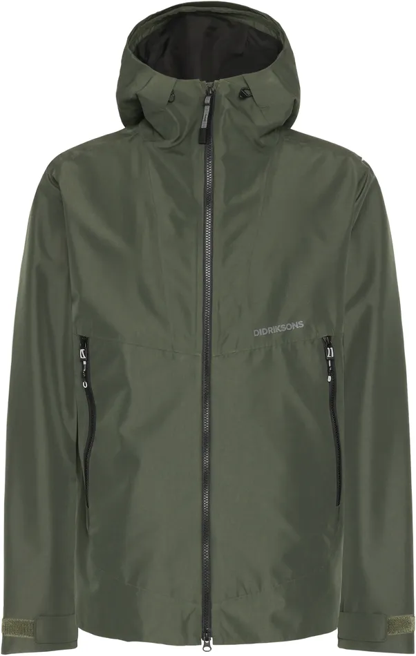 Men Basil Jacket Deep Green Didriksons Spring Jackets