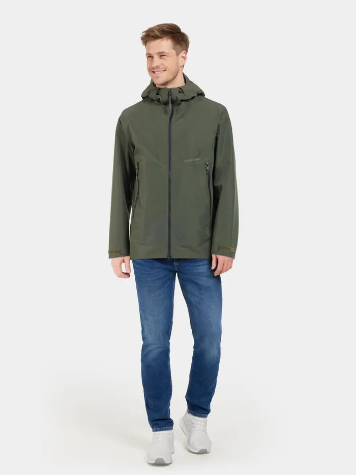 Men Basil Jacket Deep Green Didriksons Spring Jackets