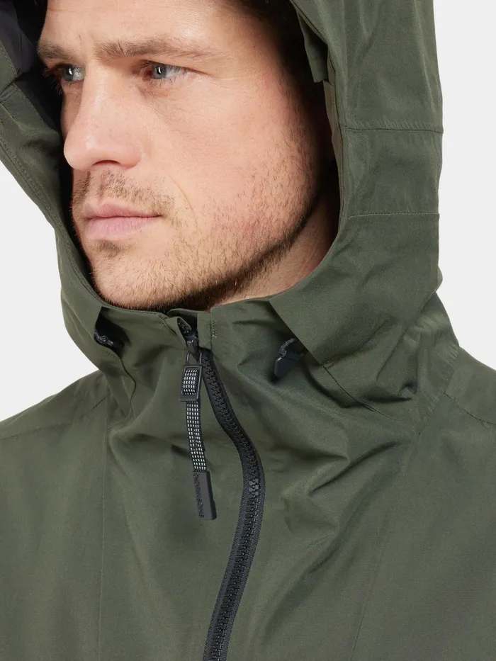 Men Basil Jacket Deep Green Didriksons Spring Jackets