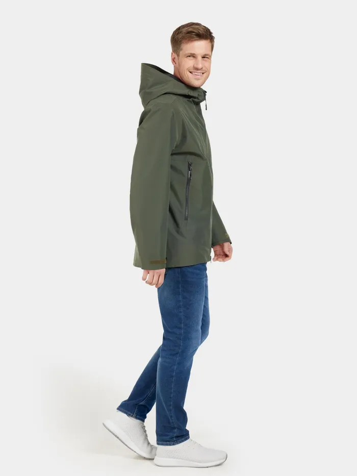 Men Basil Jacket Deep Green Didriksons Spring Jackets