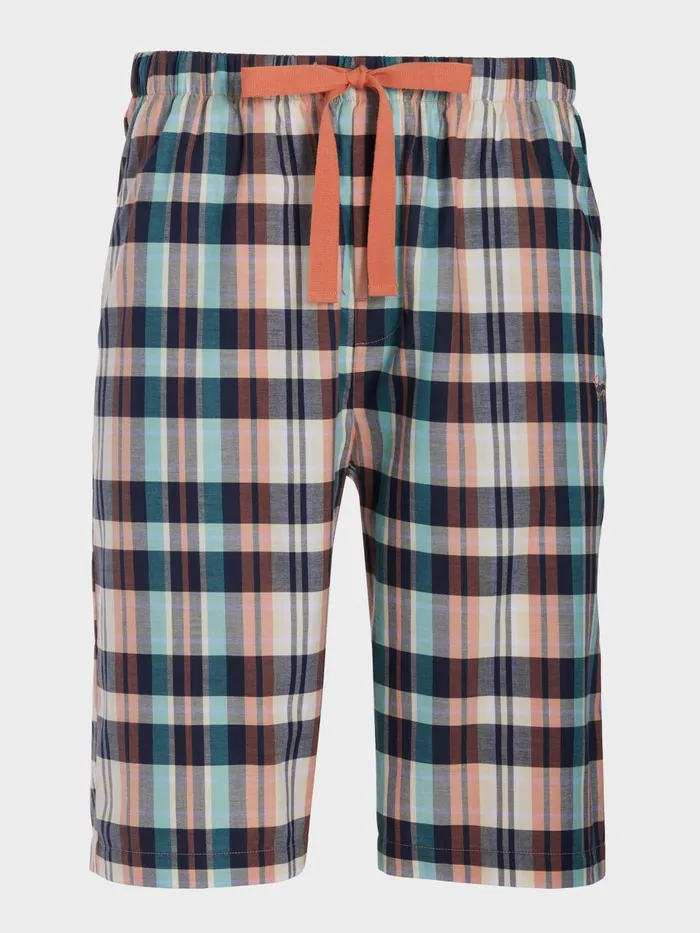 Men Black Check Sleep Short Multi Peter Alexander Shorts