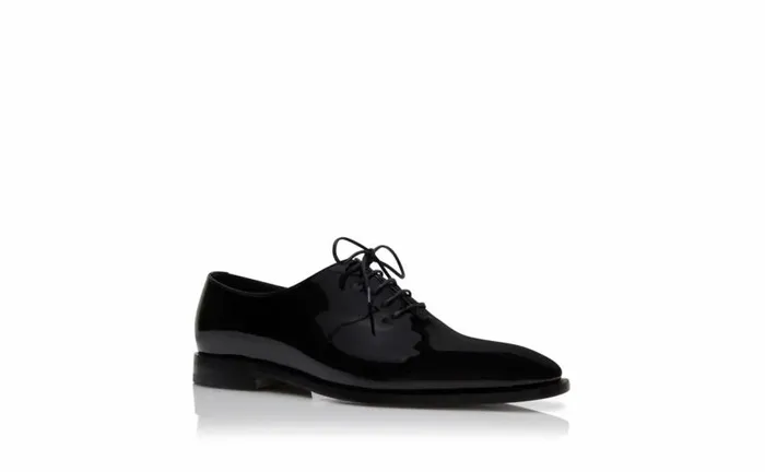 Men Black Patent Leather LaceUp Shoes Manolo Blahnik LaceUps