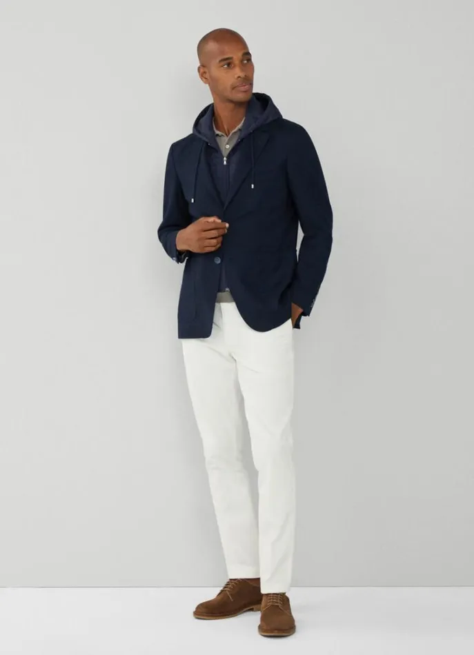 Men Blazers Hackett London Blazer With Hood Navy