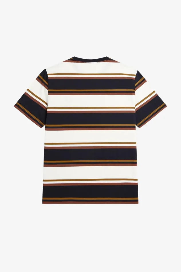 Men Bold Stripe TShirt Ecru Fred Perry TShirts