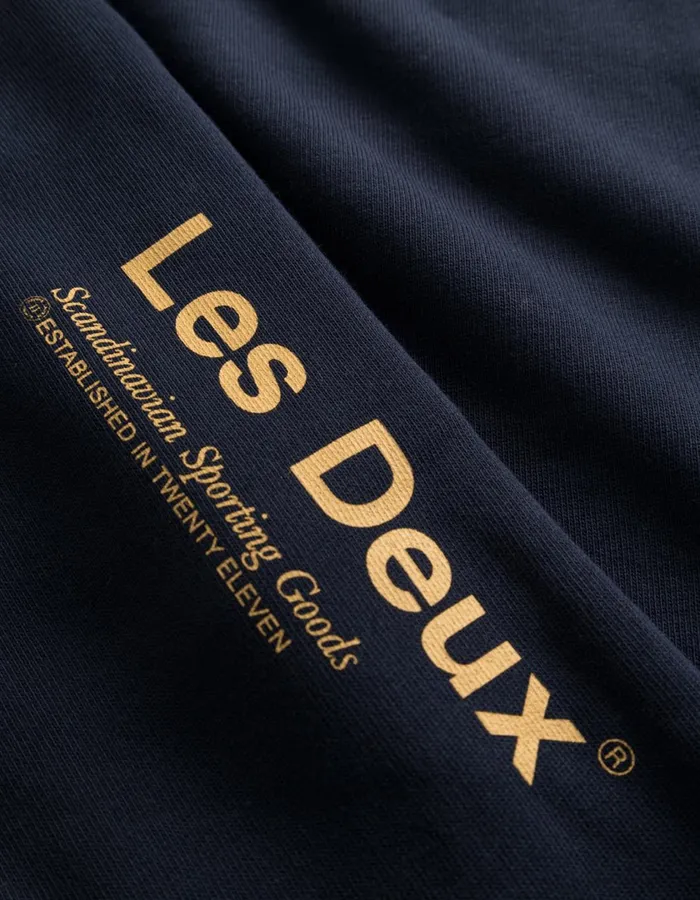Men Brody Sweatpants 20 8211 Dark NavyMustard Yellow Les Deux Pants