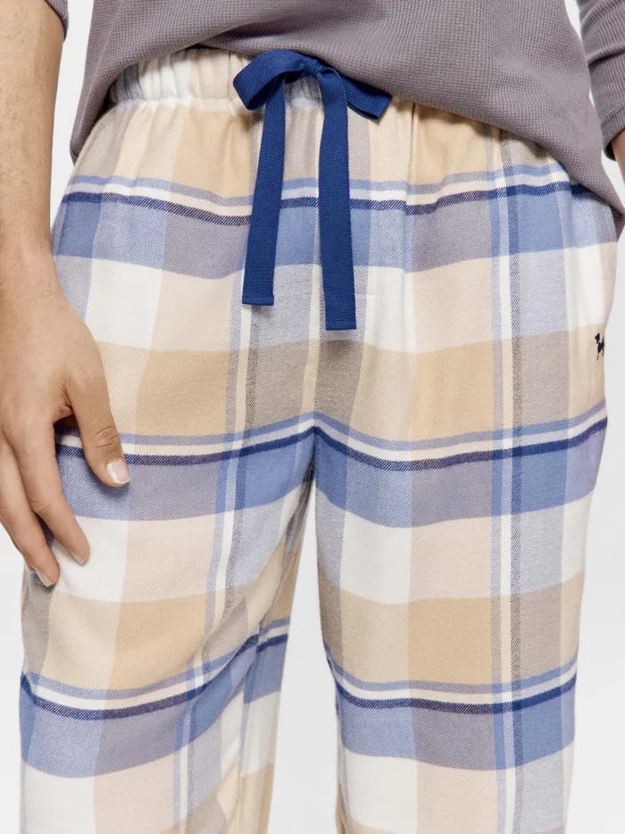 Men Buffalo Check Bamboo Flannelette Pj Pant Multi Peter Alexander Pants