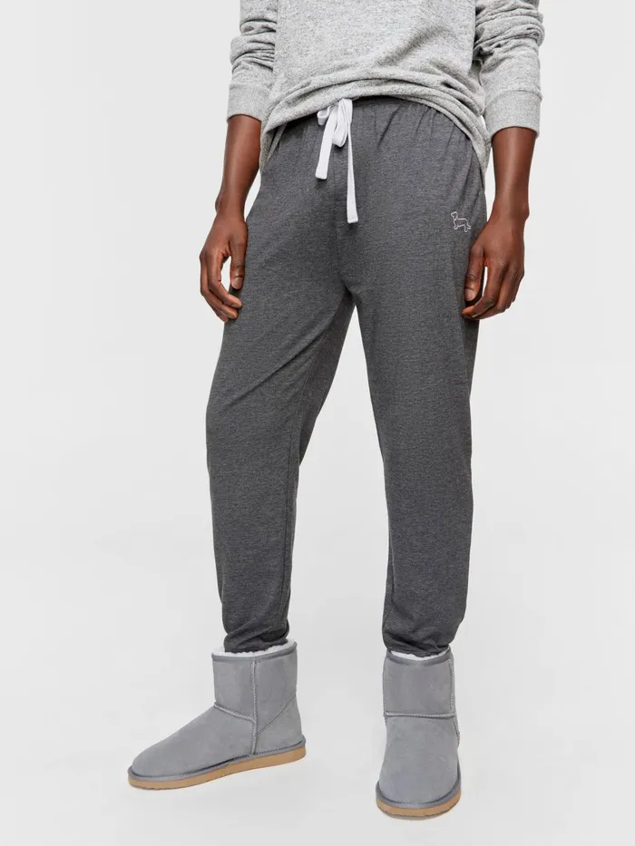 Men Charcoal Pj Jogger Charcoal Peter Alexander Pants