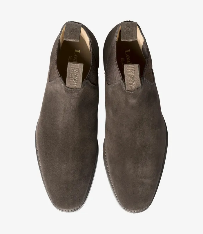 Men Chatsworth Dark Brown Suede Boots Loake Men Chatsworth Dark Brown Suede Boots Loake