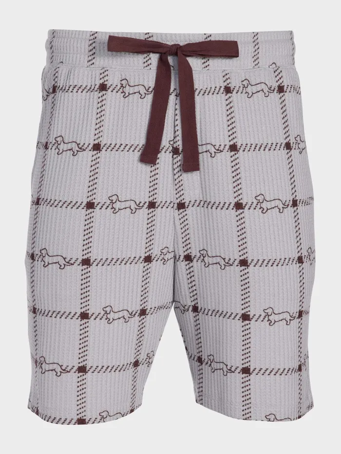 Men Choc Waffle Mid Short Multi Peter Alexander Shorts