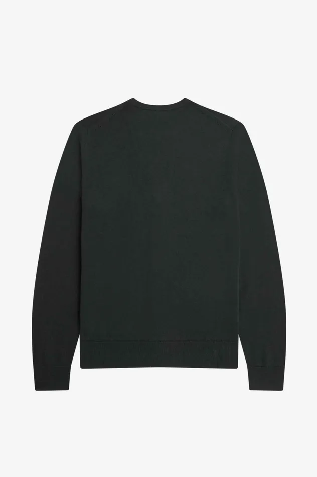 Men Classic Cardigan Night Green Fred Perry Knitwear