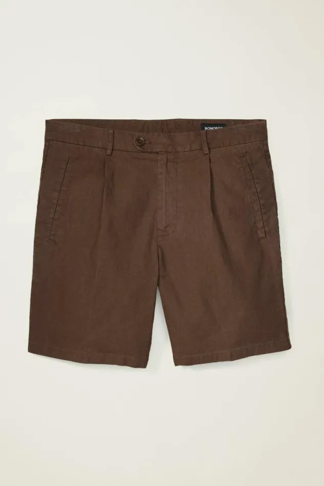 Men Coastal Linen Short Black Coffee Bonobos Casual Shorts