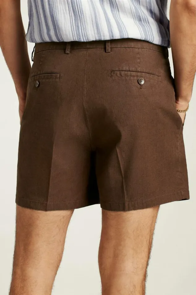 Men Coastal Linen Short Black Coffee Bonobos Casual Shorts