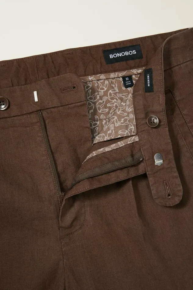 Men Coastal Linen Short Black Coffee Bonobos Casual Shorts
