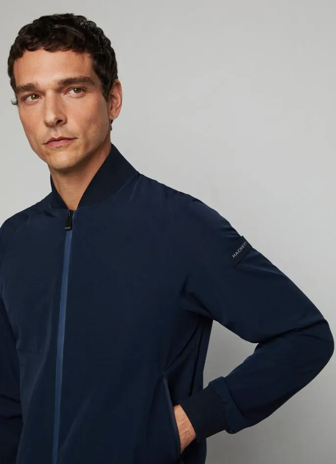 Men Coats and Jackets Hackett London Hackett Sport Bomber Jacket Navy