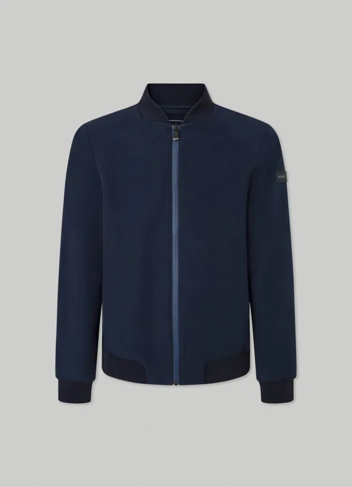 Men Coats and Jackets Hackett London Hackett Sport Bomber Jacket Navy
