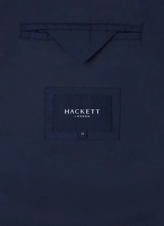 Men Coats and Jackets Hackett London Padded Hybrid Gilet Navy Blazer