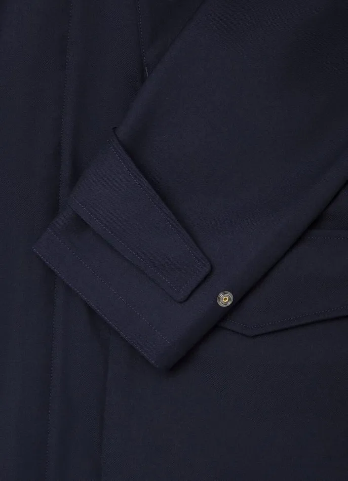 Men Coats and Jackets Hackett London Velospeed Jacket With Hood Navy