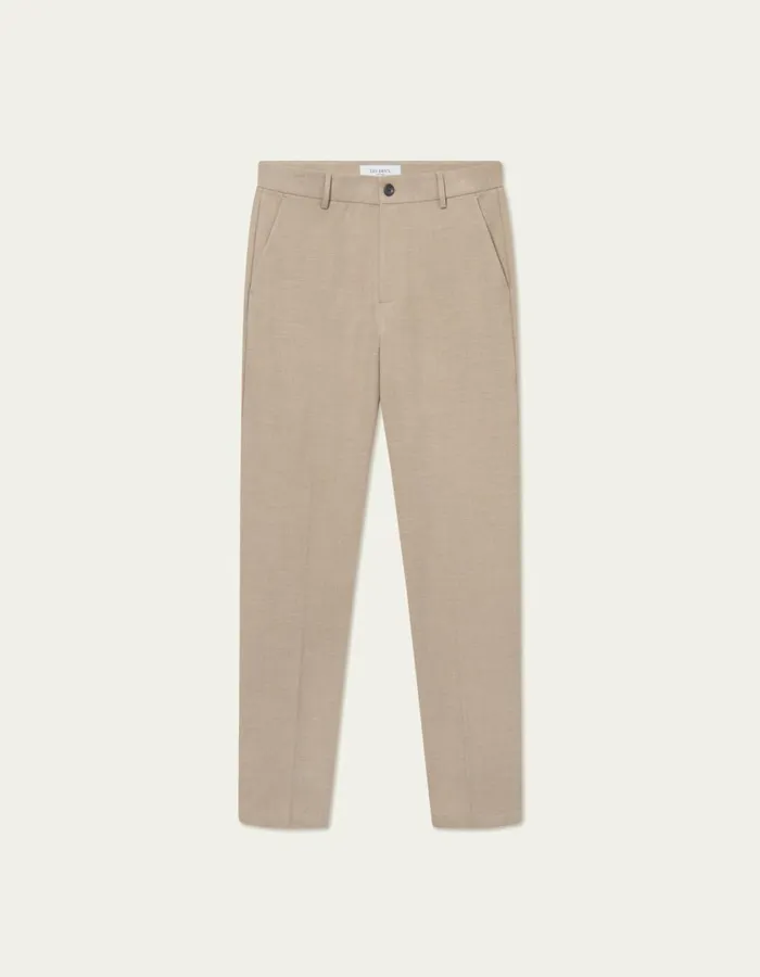 Men Como Reg Texture Suit Pants 8211 Dark Sand Les Deux Pants