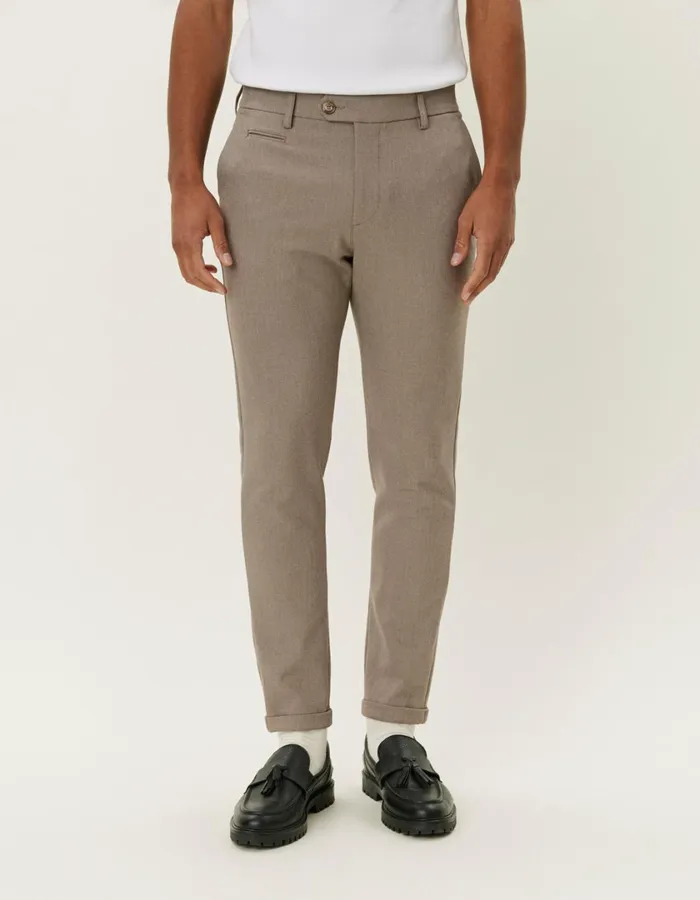 Men Como Suit Pants 8211 Seasonal 8211 Walnut Melange Les Deux Pants