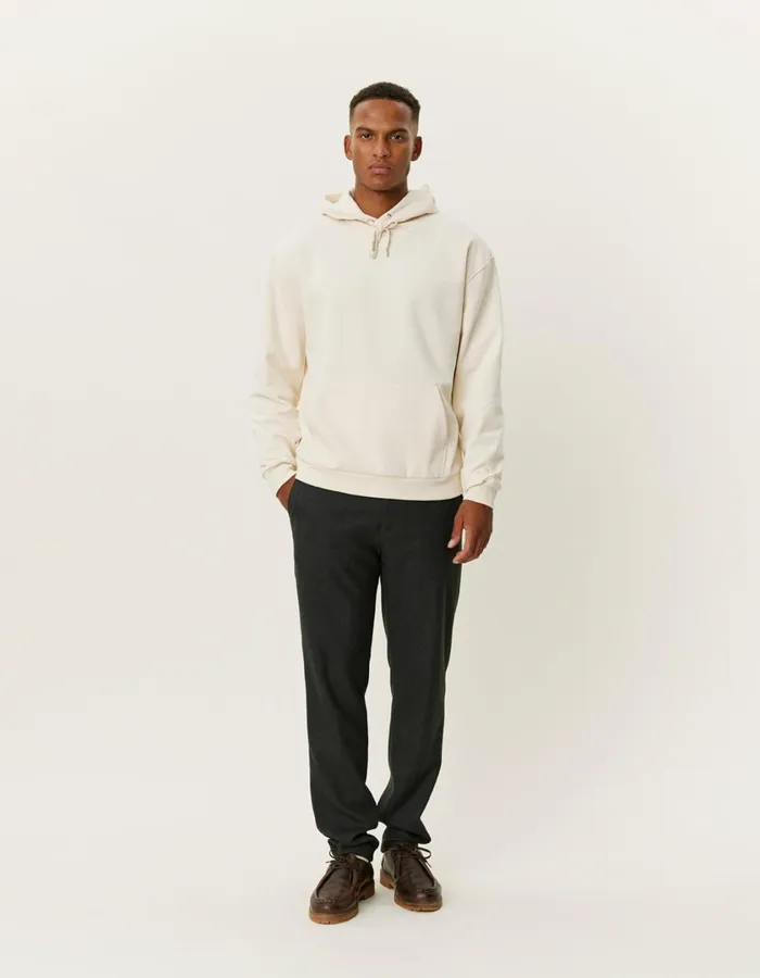 Men Crew Hoodie 8211 IvoryLight Ivory Les Deux HoodiesSweatshirts
