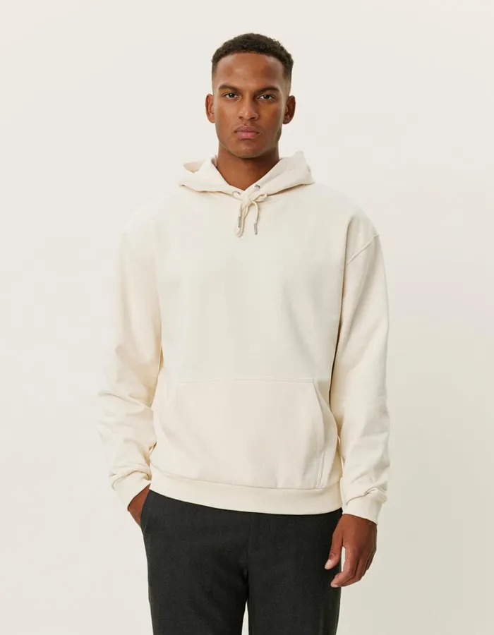 Men Crew Hoodie 8211 IvoryLight Ivory Les Deux HoodiesSweatshirts