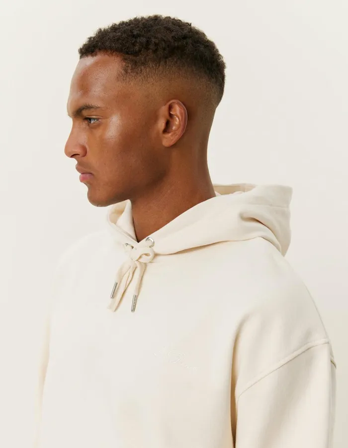 Men Crew Hoodie 8211 IvoryLight Ivory Les Deux HoodiesSweatshirts