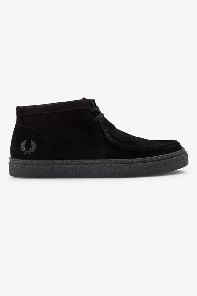 Men Dawson Mid Black Fred Perry Shoes