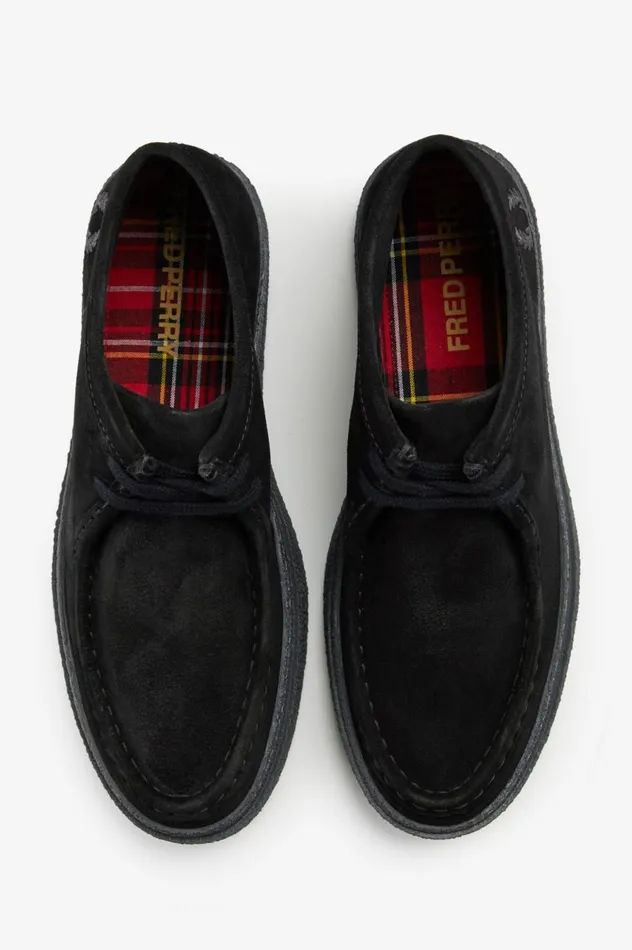 Men Dawson Mid Black Fred Perry Shoes