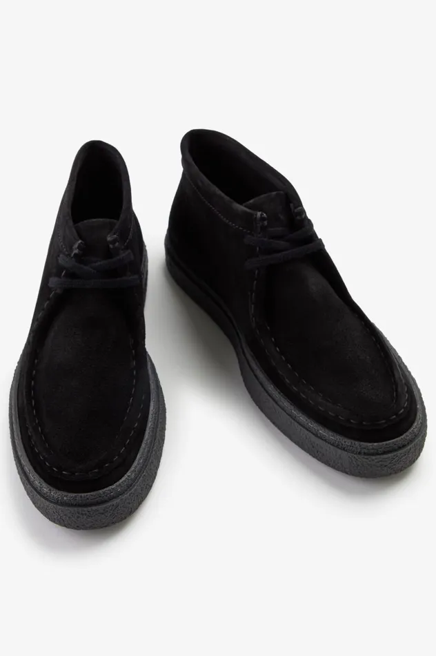 Men Dawson Mid Black Fred Perry Shoes