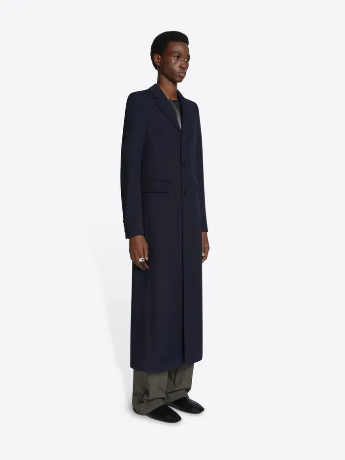 Men Dries Van Noten Coats and Jackets Wool Slim Fit Coat