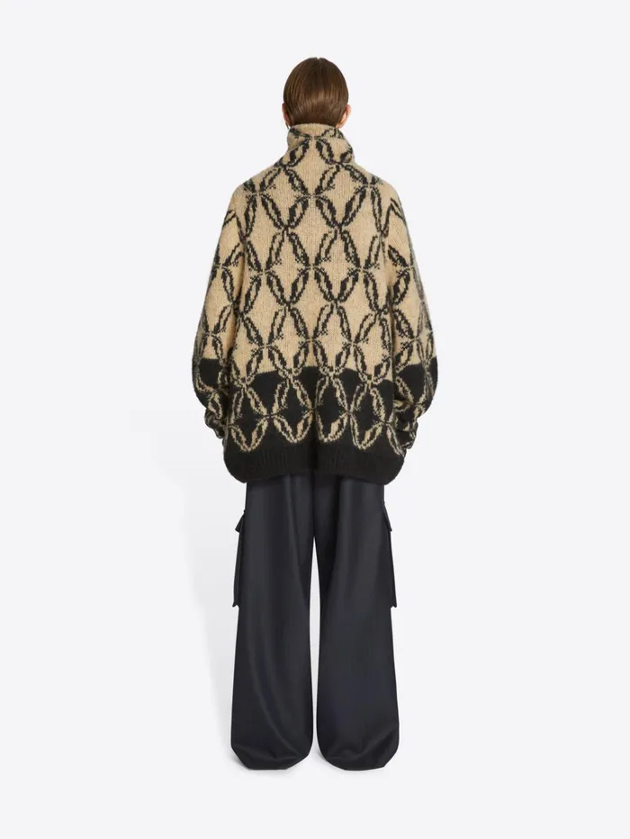 Men Dries Van Noten Knitwear Loose Turtleneck Sweater