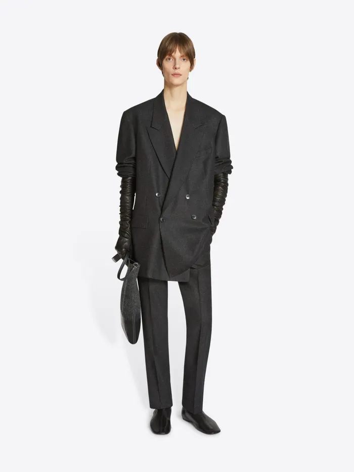 Men Dries Van Noten Pants Wool Slim Fit Pants