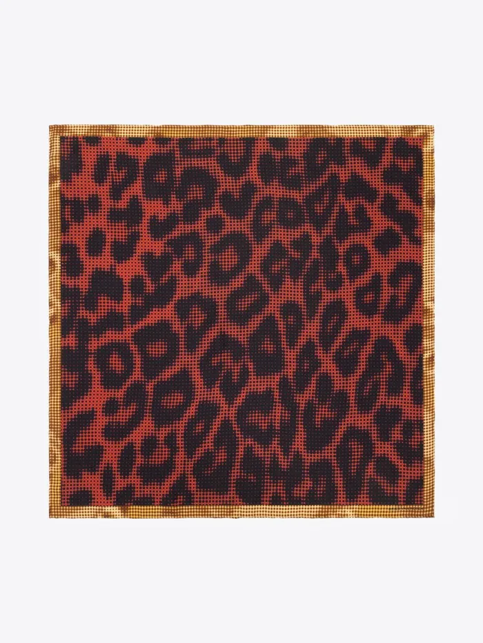 Men Dries Van Noten Scarves and Foulards Silk Square Scarf
